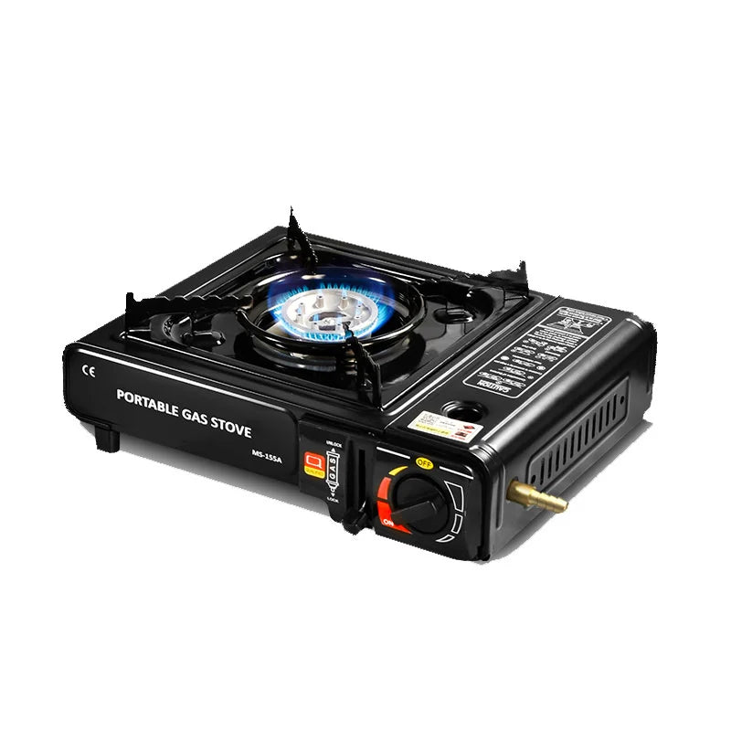 2900W Outdoor Cassette Gas Stove Cassette Gas Stove Dual-Purpose Portable Gas Grill Cassette Butane Vehicle-Mounted Gas Stove